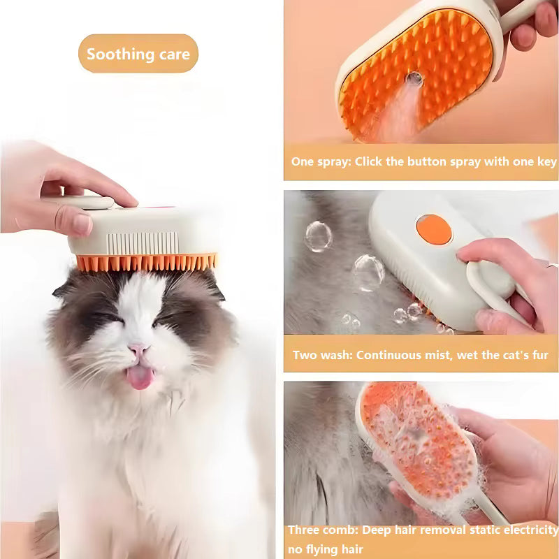 FurRelief™ Steam Grooming Brush